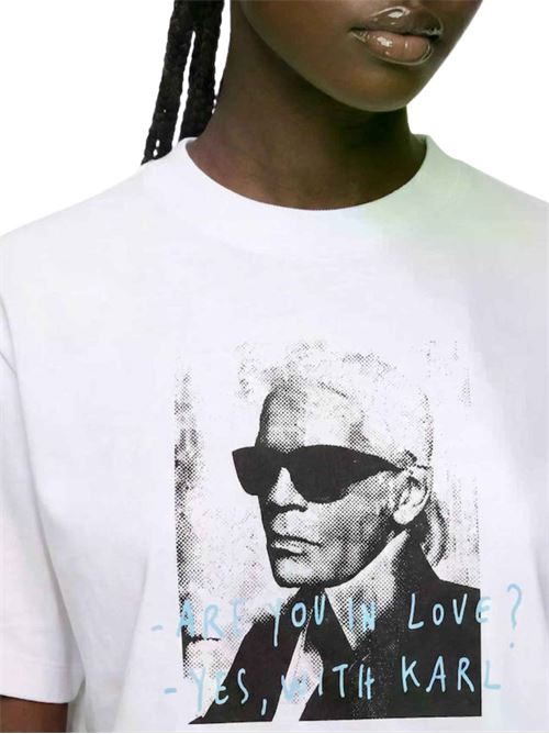 T-shirt crop Karl Lagerfeld x Pietro Terzini Karl Lagerfeld jeans | B4W17078100